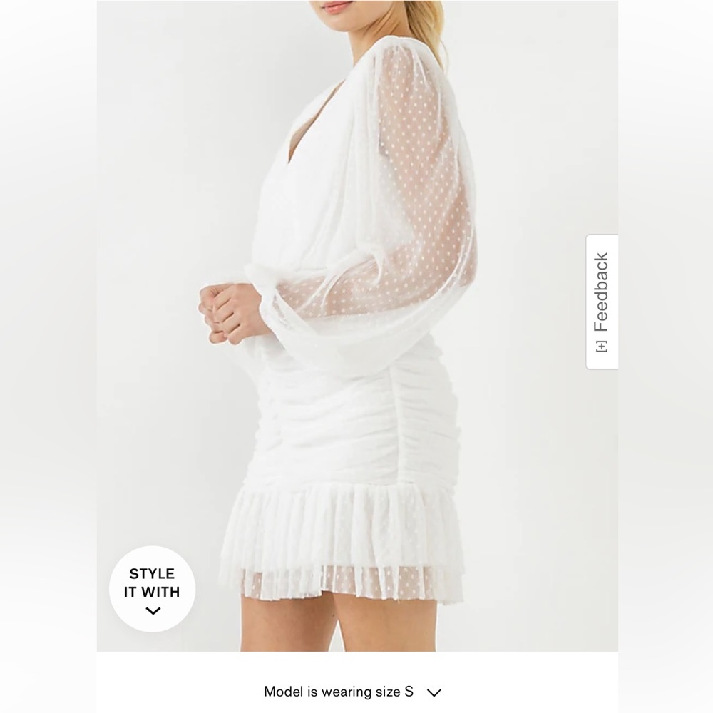 Ruched mini dress